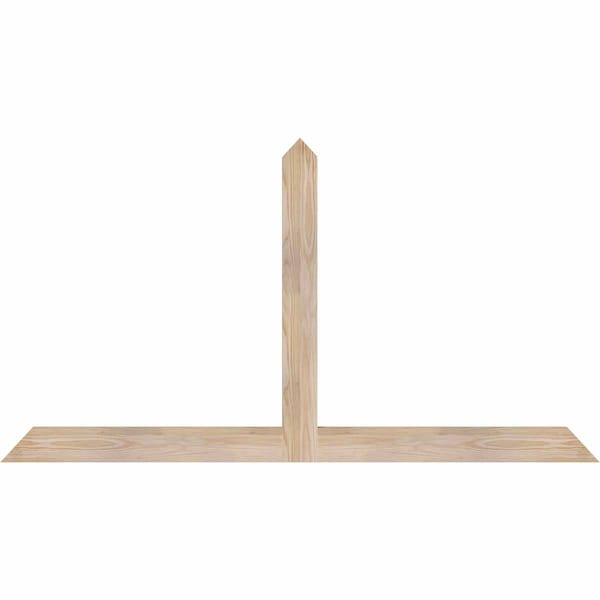 Ekena Millwork Portland Smooth Timber Gable Bracket, Douglas Fir, 60"W x 32"H x 1 1/2"D x 3 1/2"F, 13/12 Pitch GBW060X32X0204POR00SDF - main